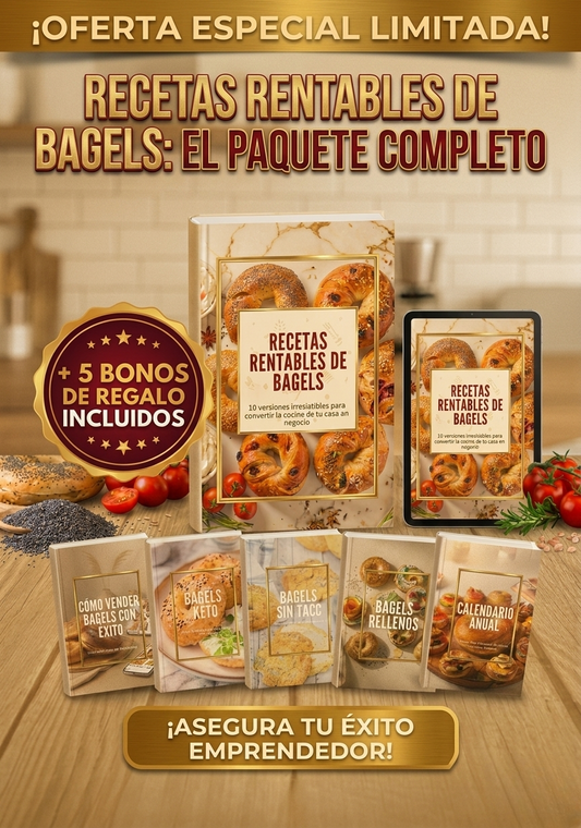 Recetas Rentables de Bagels para emprender
